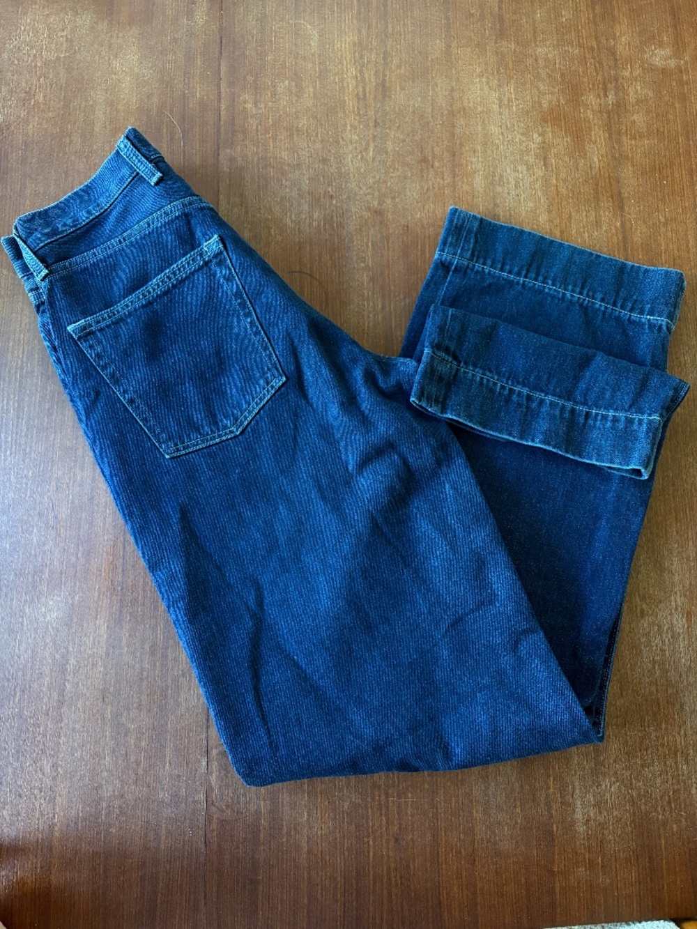 Aritzia Dark Denim Wide Leg
